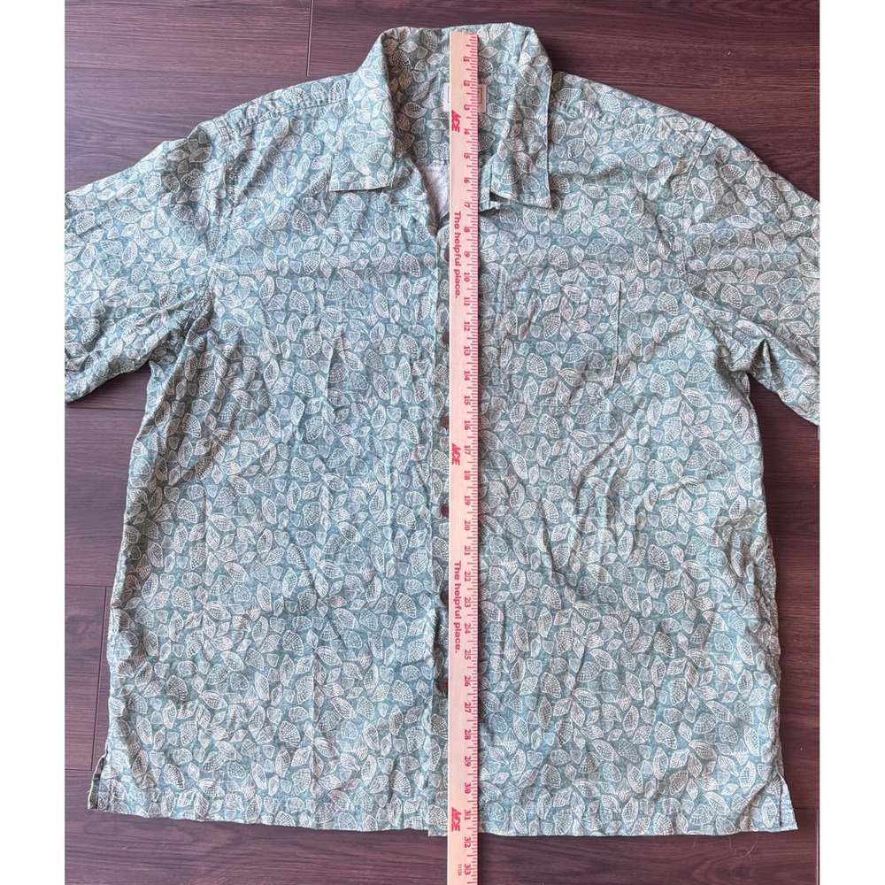 LL Bean Mens XL Traditional Fit Seashell Print Cotton Button Down Shirt 300229 - Picture 6 of 6